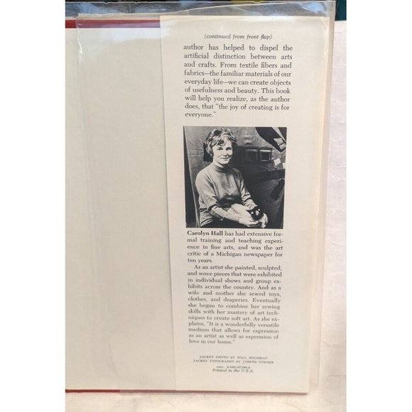 1974 Stitched and Stuffed Art Soft Sculpture Hardcover Vtg Carolyn Hall 1st Ed - Picture 6 of 16